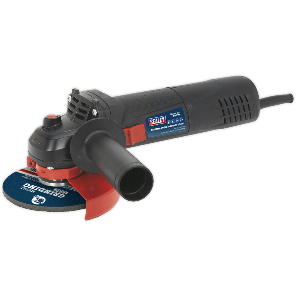 115Mm Slim Body Angle Grinder - 750W Motor - 12000 Rpm - M14 X 2Mm Spindle 5056581918321