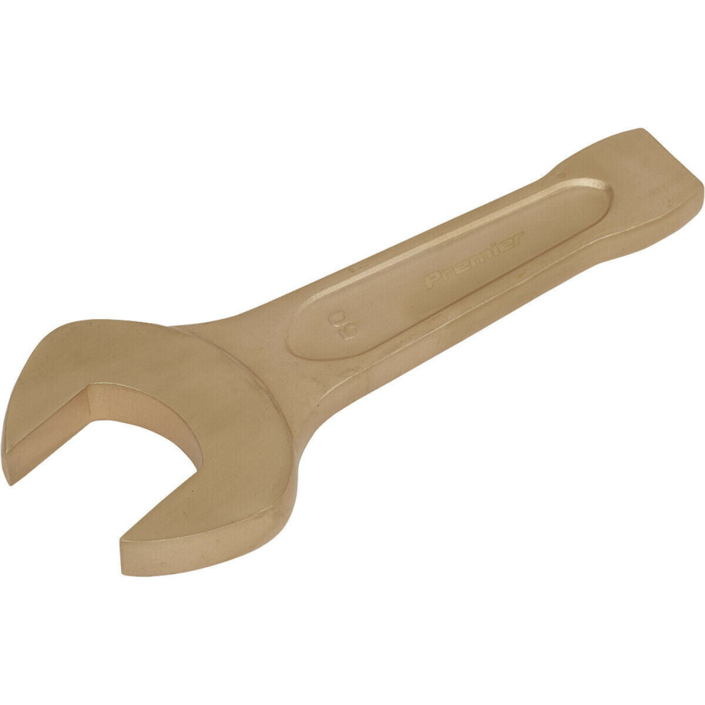 50mm Open-End Slogging Spanner - Non-Sparking - Short Profile Striking End