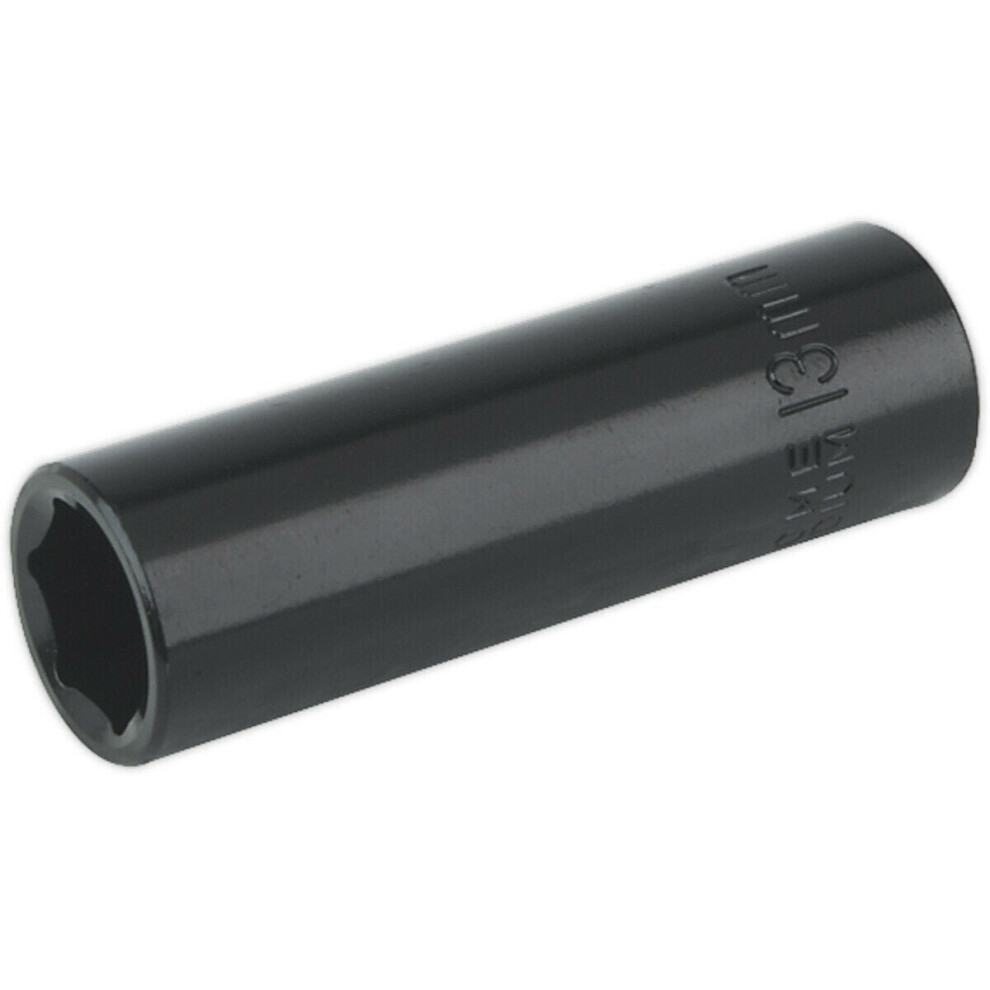 13mm Forged Deep Impact Socket - 3/8 Inch Sq Drive Chrome Vanadium Wrench Socket