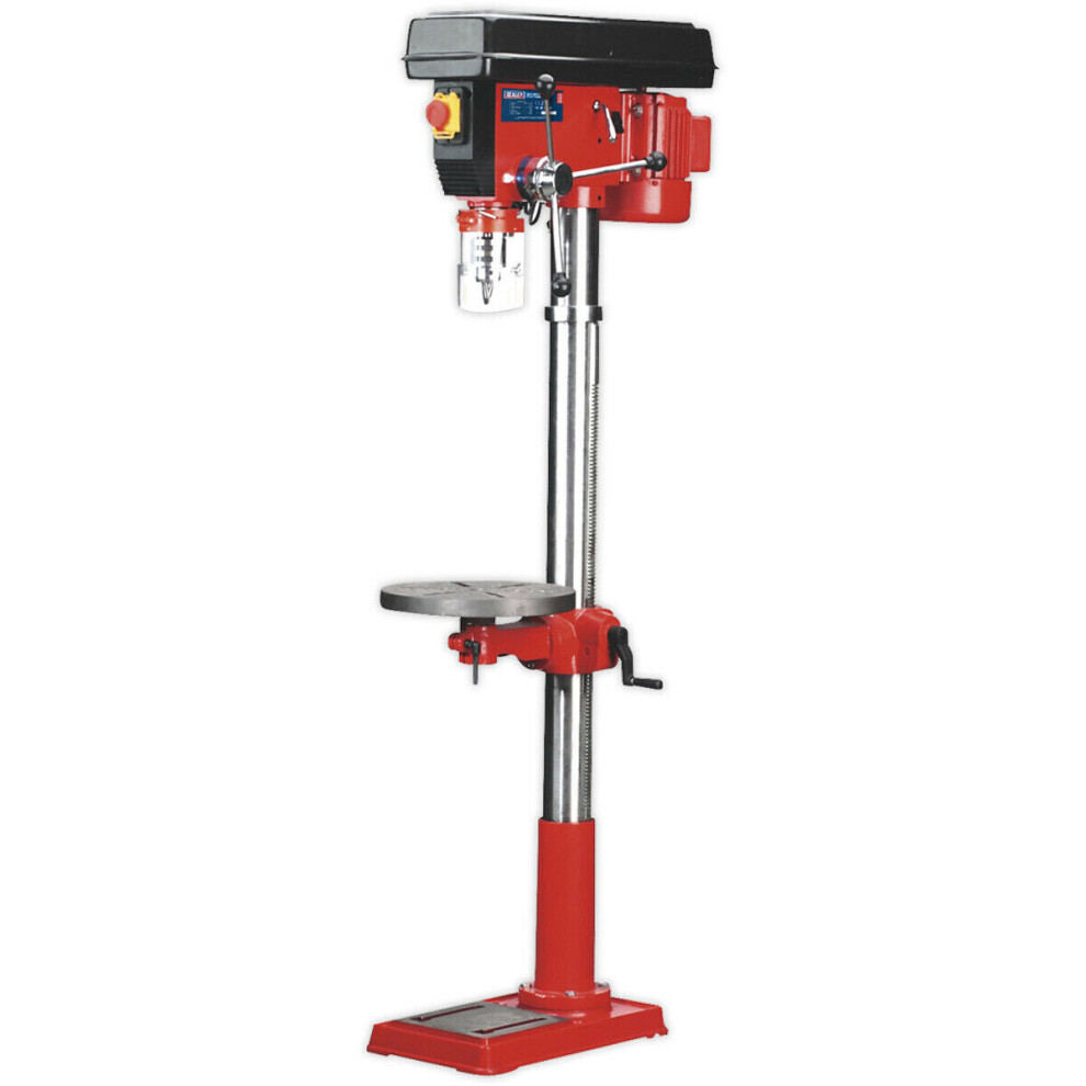 16-Speed Floor Pillar Drill - 650W Motor - 1630mm Height - Safety Release Switch