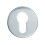 Loops 51mm Euro Profile Round Escutcheon 8mm Depth Concealed Fix Satin Chrome 2