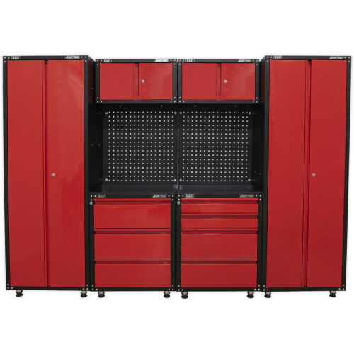 Loops Premium 2.6m Modular Garage Storage System - Heavy Duty - Workshop Cabinets