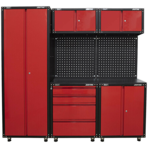 Loops Premium 2m Modular Garage Storage System - Heavy Duty - Workshop Cabinets