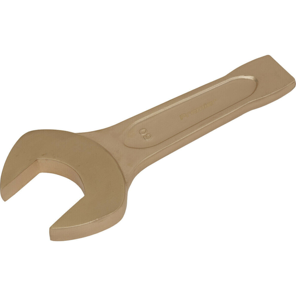 60mm Open-End Slogging Spanner - Non-Sparking - Short Profile Striking End