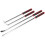 Loops 4 Piece Heavy Duty Pry Bar Set - Hammer Cap - Soft Grip Handles - Storage Case 3