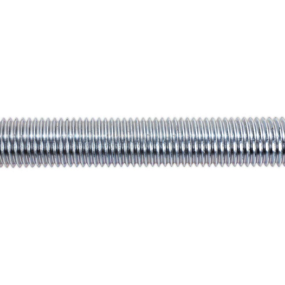 2 PACK Threaded Studding Rod - M20 x 1mm - Grade 8.8 Zinc Plated - DIN 975