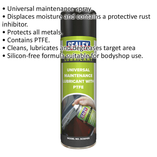 Loops 6 PACK 500ml Universal Maintenance Lubricant with PTFE - Silicon Free Formula 1