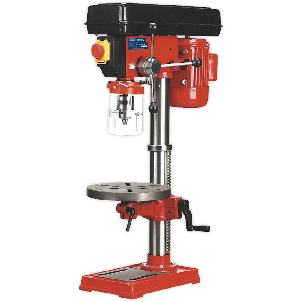 12-Speed Bench Pillar Drill - 370W Motor - 840mm Height - Safety Release Switch