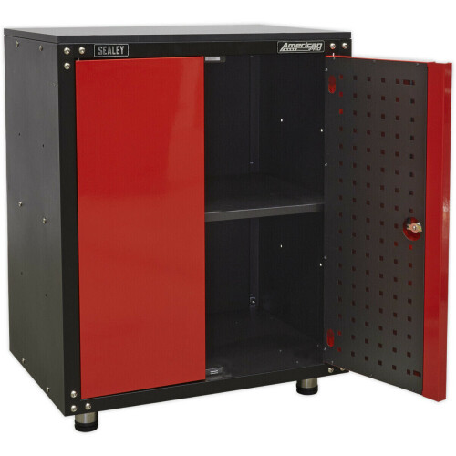 Loops Modular 2 Door Cabinet with Worktop - 665 x 460 x 820mm - Locking Storage System 2