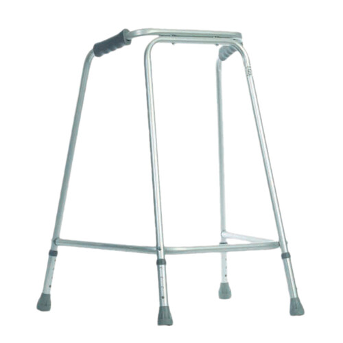 Loops Lightweight Aluminium Walking Frame - 770 to 870mm Adjustable Height - Medium
