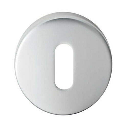 Loops 51mm Standard Key Profile Round Escutcheon Concealed Fix Satin Chrome 1