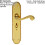 Loops PAIR Beaded Pattern Handle on Bathroom Backplate 249 x 50mm Polished Brass 2