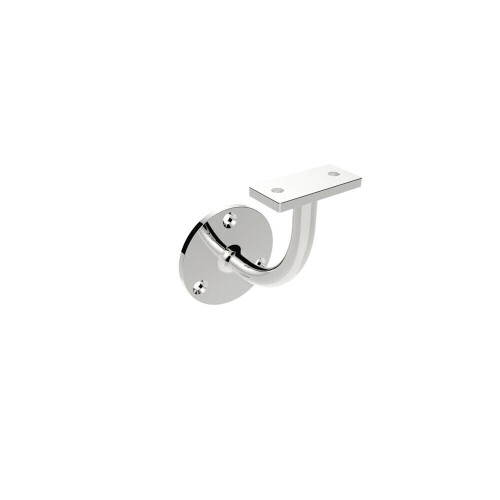 Loops Handrail Bannister Bracket Wall Support 62mm Projection Polished Steel 1