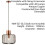Loops Hanging Ceiling Pendant Light ANTIQUE COPPER WIRE Shade Modern Lamp Bulb Holder 2