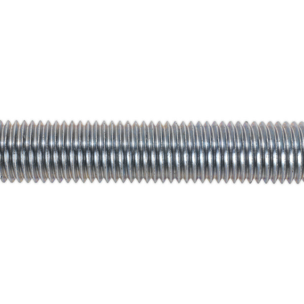 2 Pack Threaded Studding Rod - M24 X 1Mm - Grade 8.8 Zinc Plated - Din 975 5056581929266