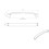 Loops 4x Flat Fronted Bow Pull Handle 179 x 19mm 160mm Fixing Centres Satin Nickel 3
