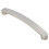 Loops 4x Flat Fronted Bow Pull Handle 179 x 19mm 160mm Fixing Centres Satin Nickel 4