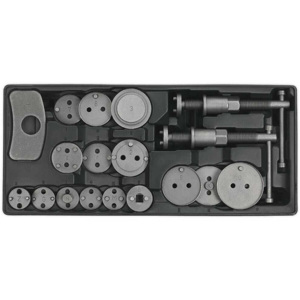 18 Piece Premium Brake Wind-Back Kit With Modular Tool Tray - Tool Storage 5056581932549