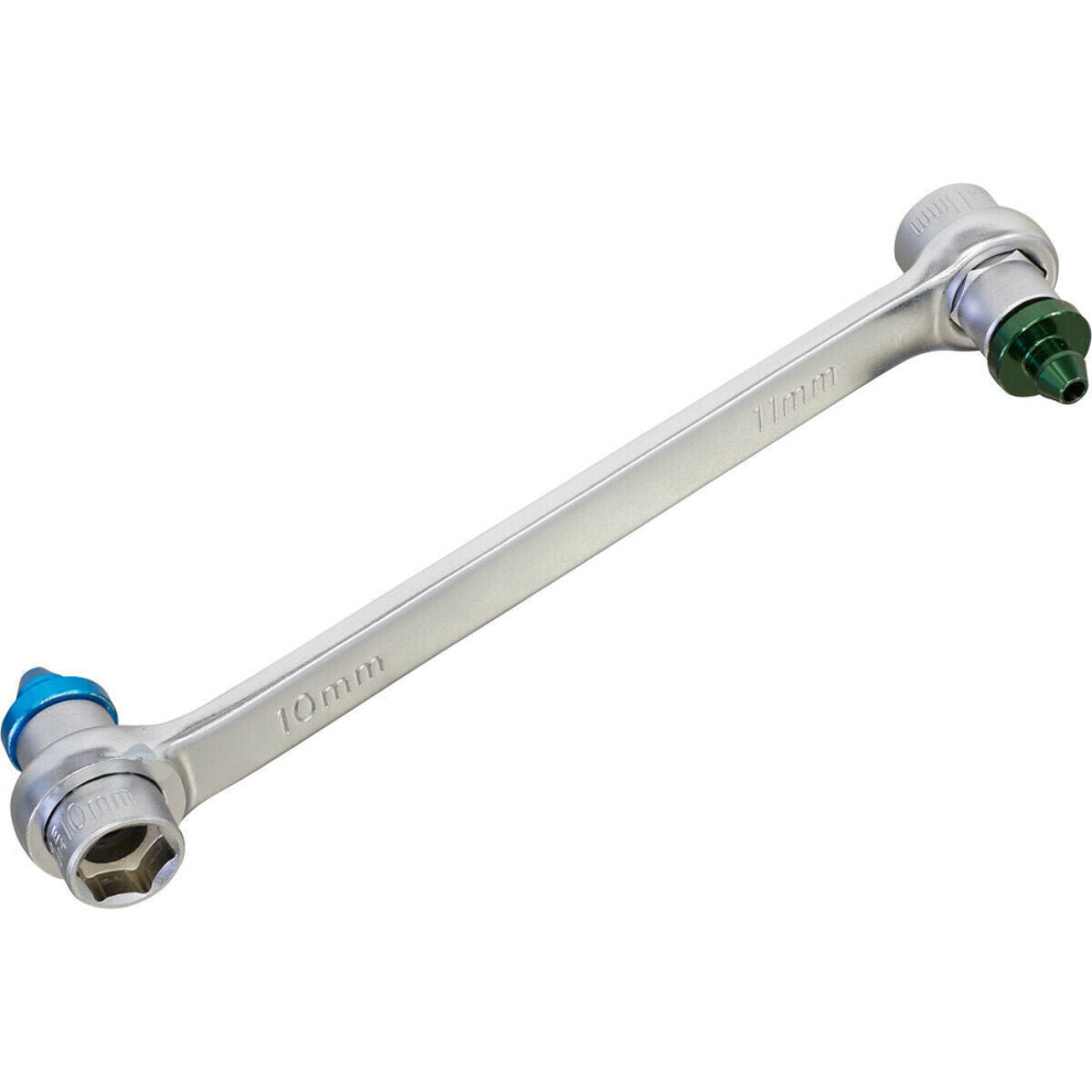 Double Ended Brake Bleeder Spanner - 10mm & 11mm - Caliper Bleed Nipple Spanner