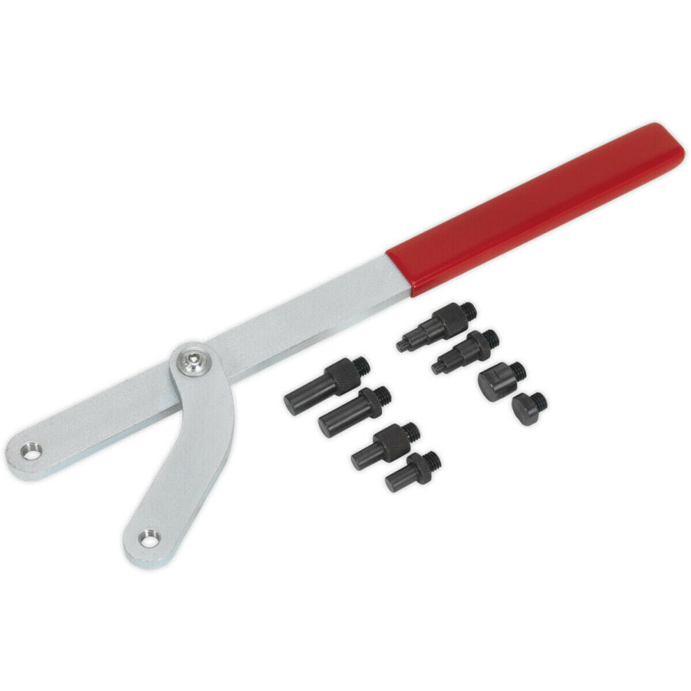 Universal Pulley & Fan Clutch Holder Set - Adjustable Jaw & Pins Rotate Camshaft 5056581941589