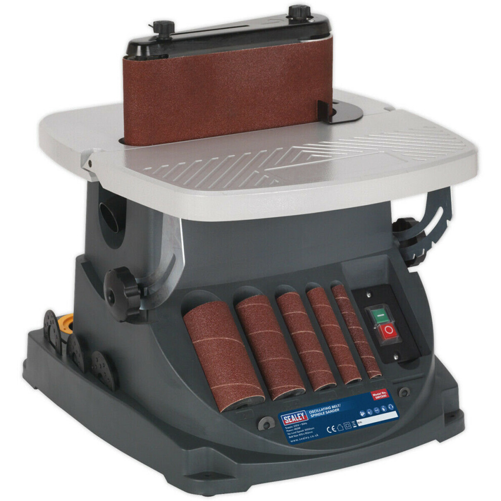 Oscillating Belt & Spindle Sander - 450W Motor - Bobbin Sander - Tilting Table