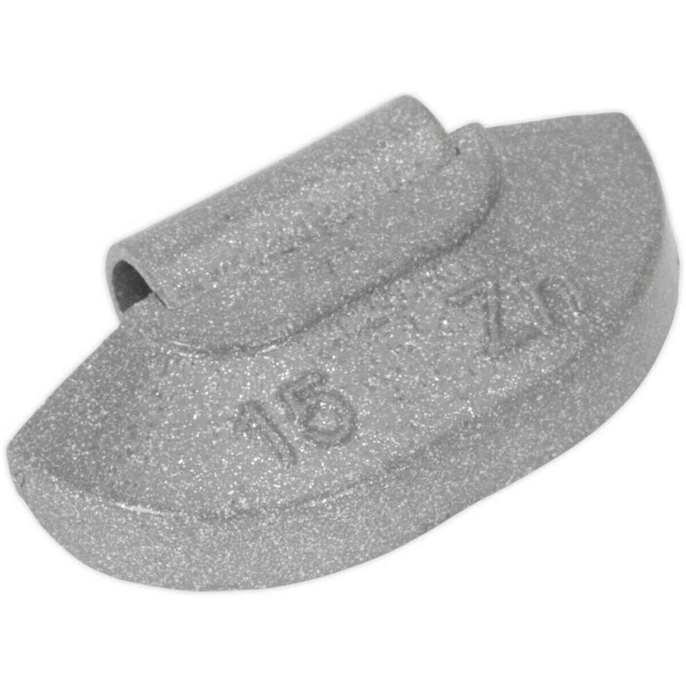 Loops 100 Pack 15G Hammer On Wheel Weights - Zinc For Steel Wheels - Wheel Balance
