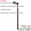 Loops Left Handed Ergonomic Handled Walking Stick - Telescopic Height - Matt Black 2