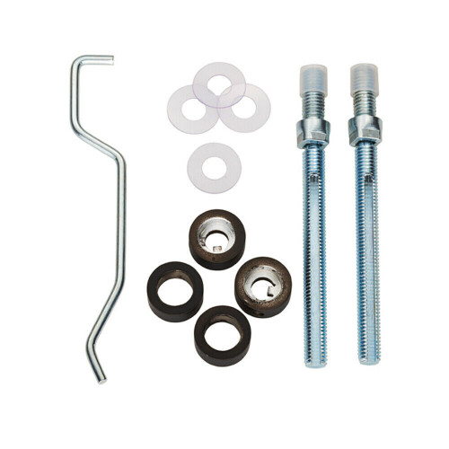 Loops Back To Back Pull Handle Fixing Pack Set 19mm Diameter Matt Black Finish 1
