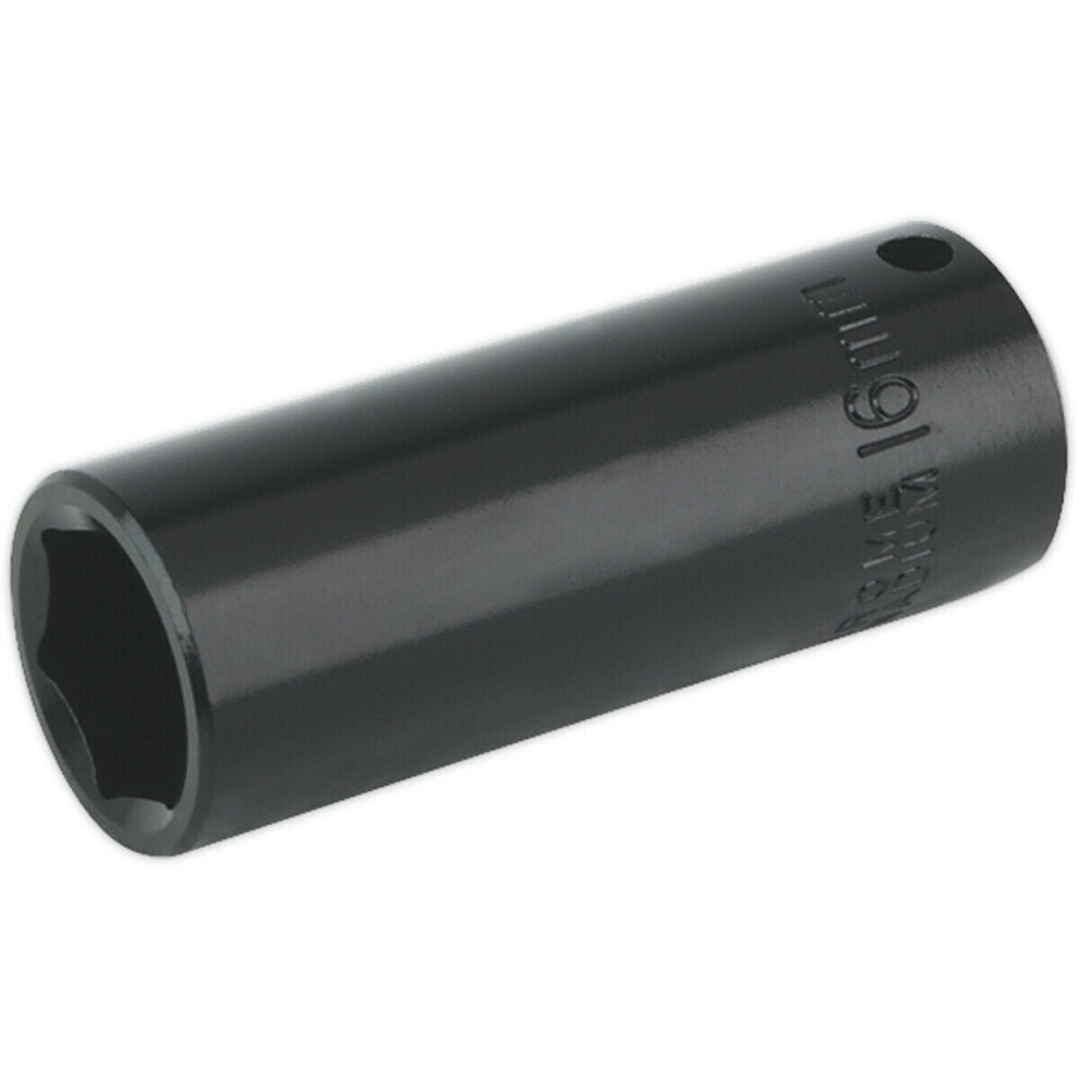 16Mm Forged Deep Impact Socket - 3/8 Inch Sq Drive Chrome Vanadium Wrench Socket 5056524283165
