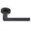 Loops PAIR Straight Square Handle on Round Rose Concealed Fix Matt Black Finish 4