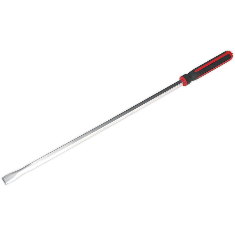 900mm Heavy Duty Straight Pry Bar with Hammer Cap - Chromoly Steel Shaft