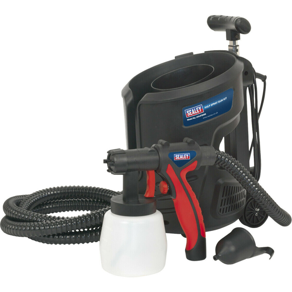Loops Hvlp Interior & Exterior Paint Spray Gun Airbrush Kit 700W Electric 2.5Mm Nozzle