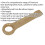 Loops 30mm Ring End Slogging Spanner - Non-Sparking - Short Profile Striking End 2