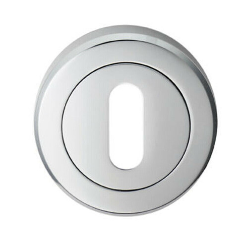 Loops 51mm Lock Profile Escutcheon Chamfered Edge Concealed Fix Polished Chrome 1