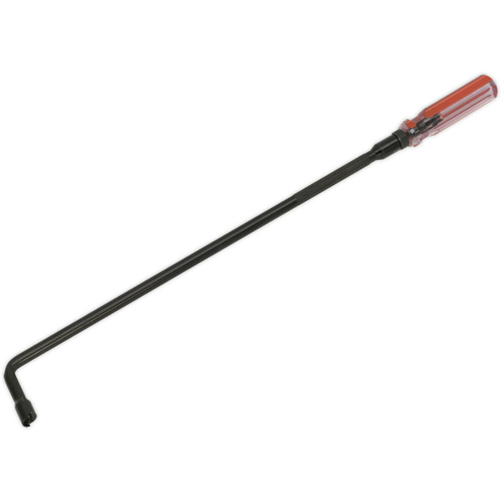 460mm Pilot Screw Adjusting Tool - Deep Access - Angled Head - Slotted Blade