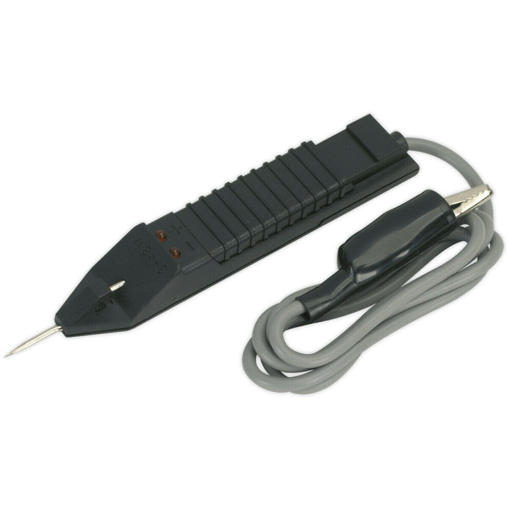 3 to 48 Volt Circuit Tester - Spring Loaded Probe - Twin LEDs - Earth Clamp