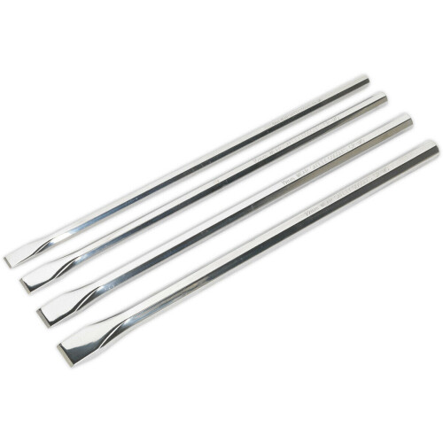 Loops 4 Piece 350mm Extra-Long Chisel Set - Hardened & Tempered - Chromoly Steel