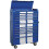 Loops Retro 10 Drawer  Topchest & Rollcab Bundle - Locking - BB Slides - Blue & White 4
