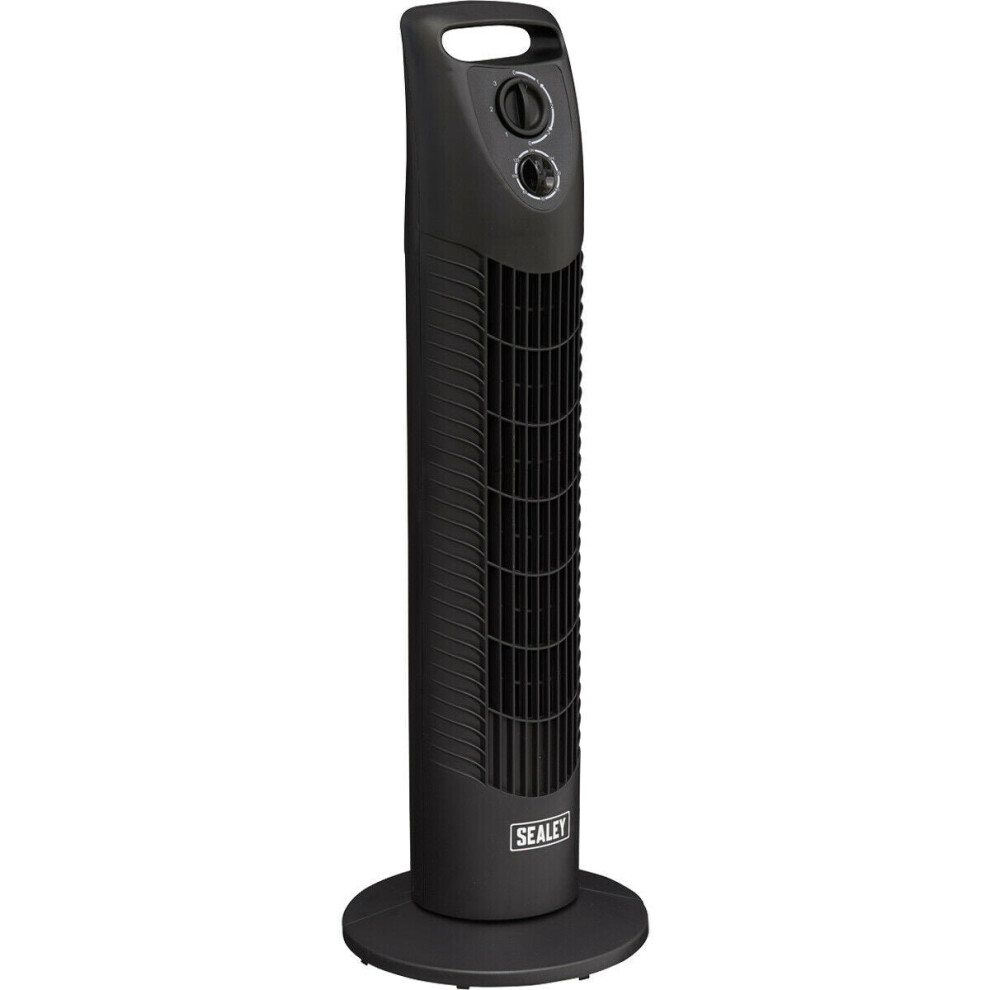 30 Inch Oscillating Tower Fan - 3 Speed Settings - Auto Shut Off Timer - 40W