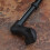 Loops Right Handed Ergonomic Handled Walking Stick - Telescopic Height - Gloss Black 4
