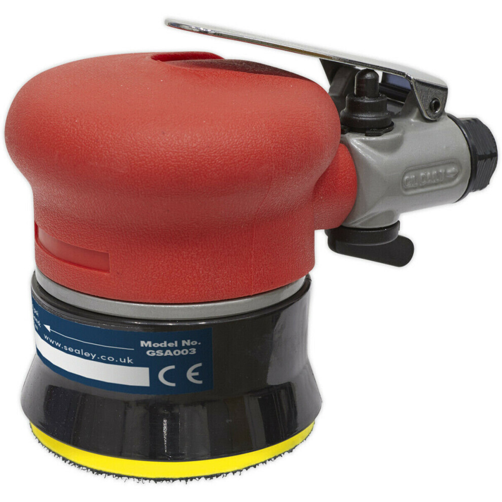 Loops 75Mm Air Orbital Palm Sander - 1/4" Bsp - Variable Speed Hook & Loop Backing Pad Size 1