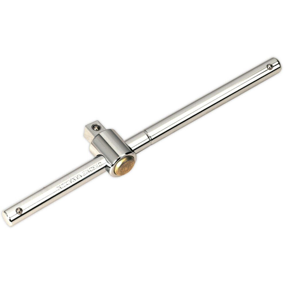 250mm Sliding & Locking T-Bar - 1/2" Square Socket Drive - Manual Hand Turn Tool