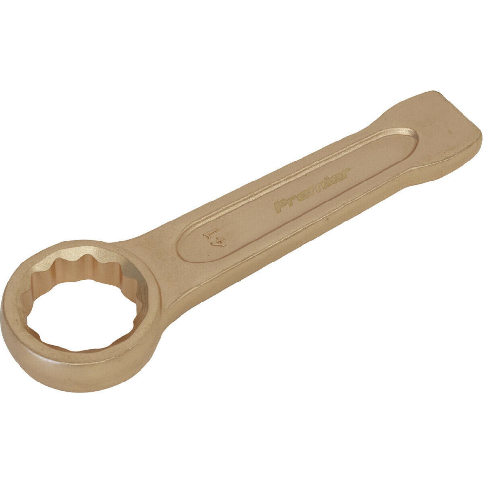 41mm Ring End Slogging Spanner - Non-Sparking - Short Profile Striking End