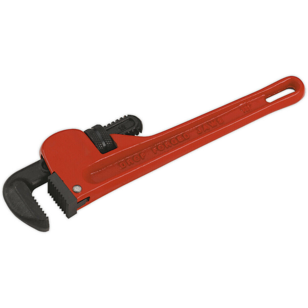 300mm Cast Steel Pipe Wrench - European Pattern - 9-45mm Carbon Steel Jaws