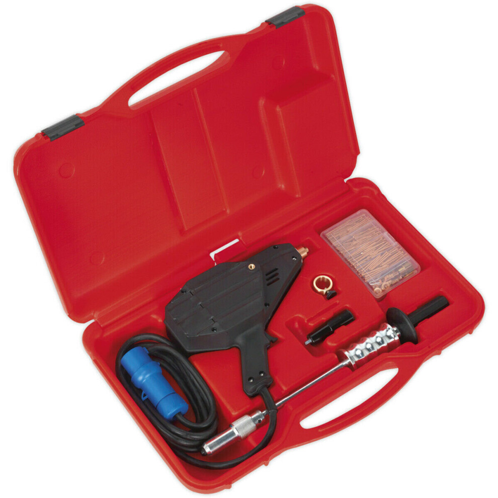 6kW Stud Welding Gun & Slide Hammer - Panel Dent Pulling Tool - Nails & Washers