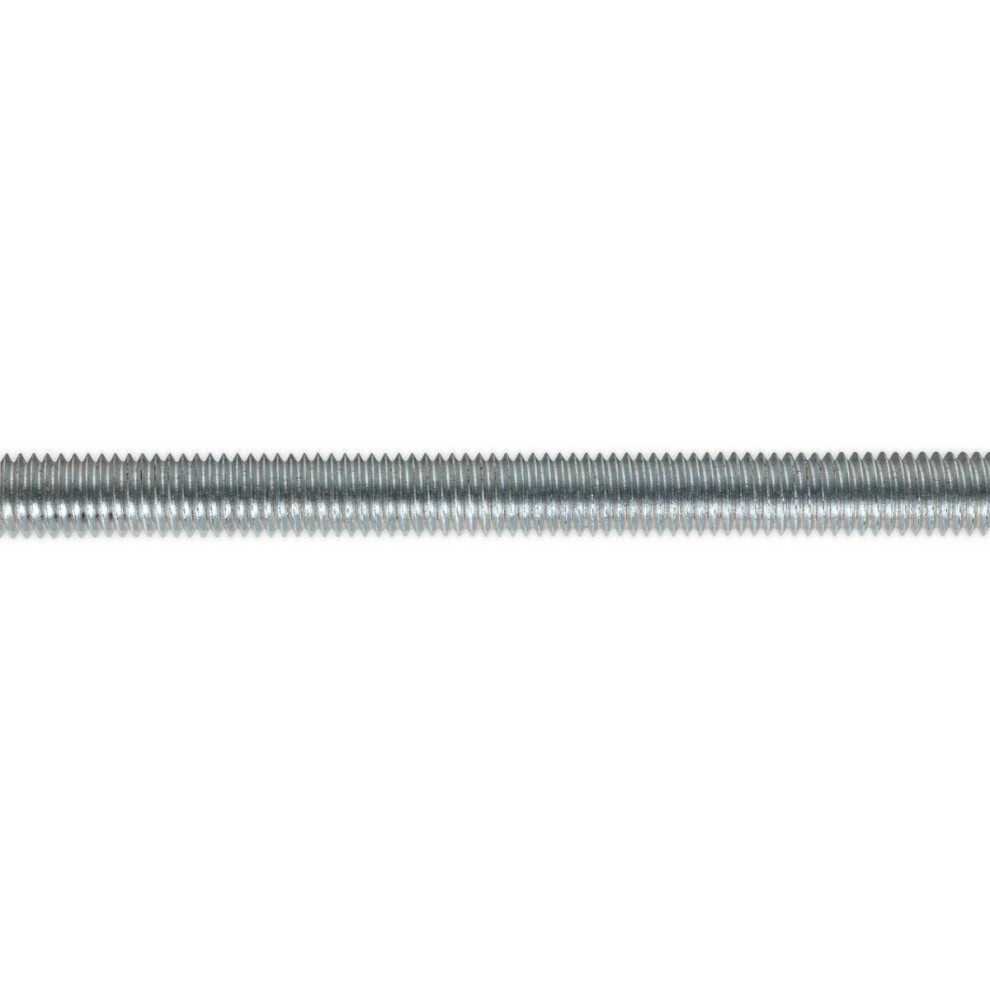 5 PACK Threaded Studding Rod - M8 x 1mm - Grade 8.8 Zinc Plated - DIN 975