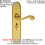 Loops 4x PAIR Beaded Pattern Handle on Bathroom Backplate 249 x 50mm Polished Brass 2