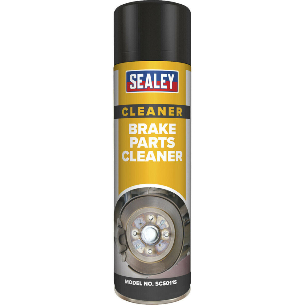 6 PACK 500ml Brake Parts Cleaner Aerosol - Removes Grease Brake Fluid Oils Dust