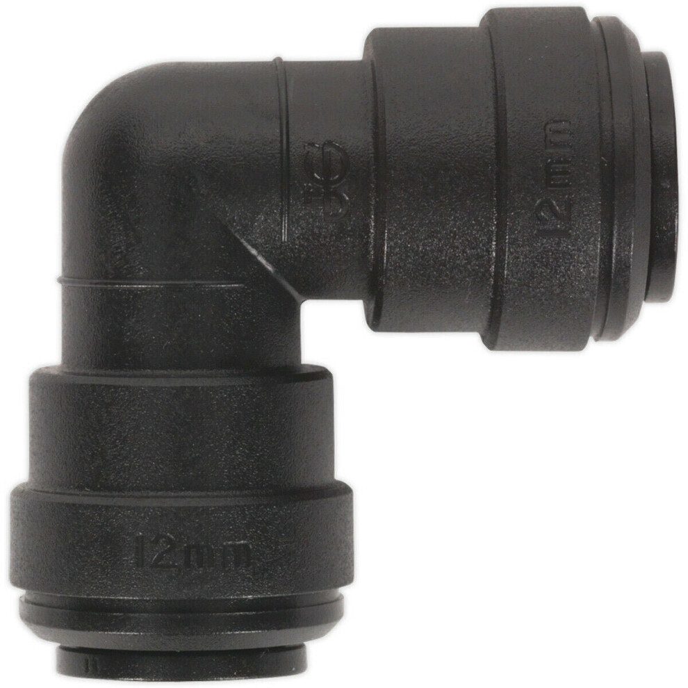 5 Pack - 12Mm 90 Degree Angled Elbow Coupling Adapter - Pneumatic Pipe Joiner 5056524283936