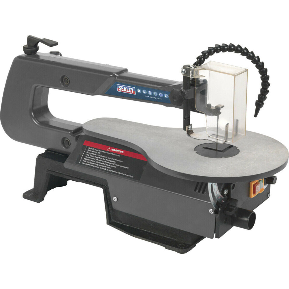 Variable Speed Scroll Saw With 406Mm Throat - 120W Motor - Cast Round Table 5056581919762